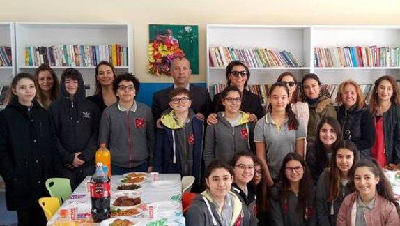 İlçemiz Okullarından Dereköy Ortaokulunda Kütüphane Açılışı