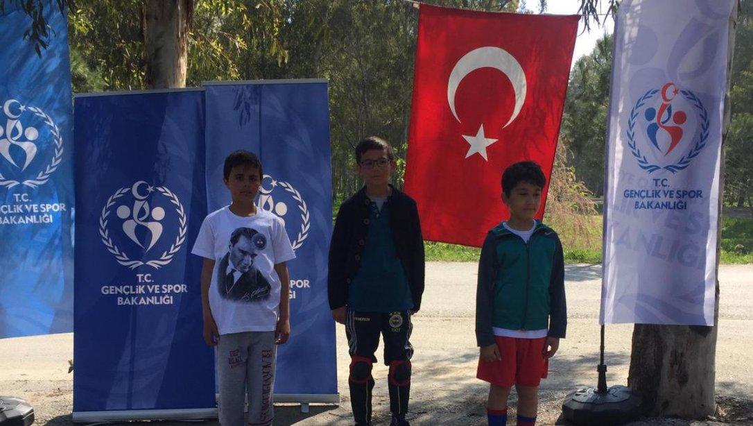 Halilbeyli Hatice Ali Katrancı İlkokulu Öğrencisi Ege Berk NİZAM Bisiklet Yarışmasında Birinci Oldu