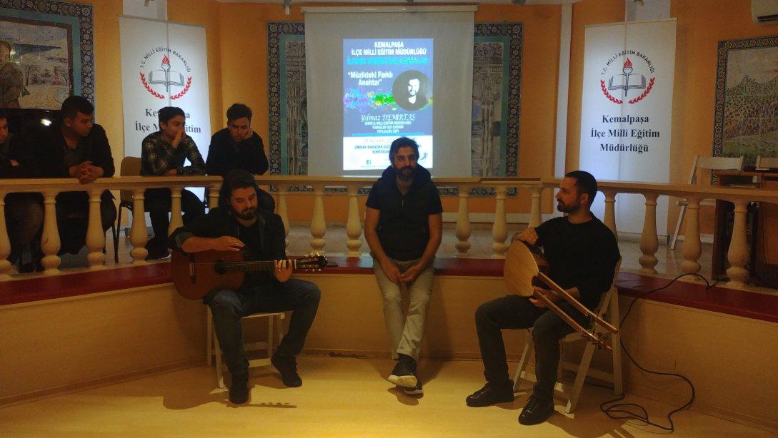 İlham Veren Buluşmalar Kapsamında Türk Halk Müziği Sanatçısı Yılmaz DEMİRTAŞ Öğrencilerle Bir Araya Geldi