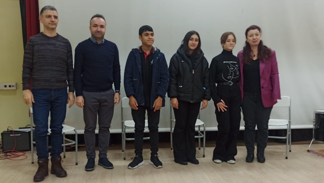 Liseler Arası Türk Halk Müziği Solo Ses Yarışması İlçe Etabı Sonuçlandı
