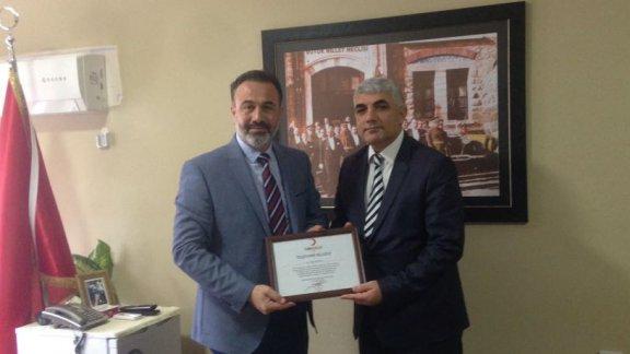 Türk Kızılayı Ege Bölge Müdürü Dr.Gökay GÖK İlçe Milli Eğitim Müdürlüğümüzü ziyaret etti