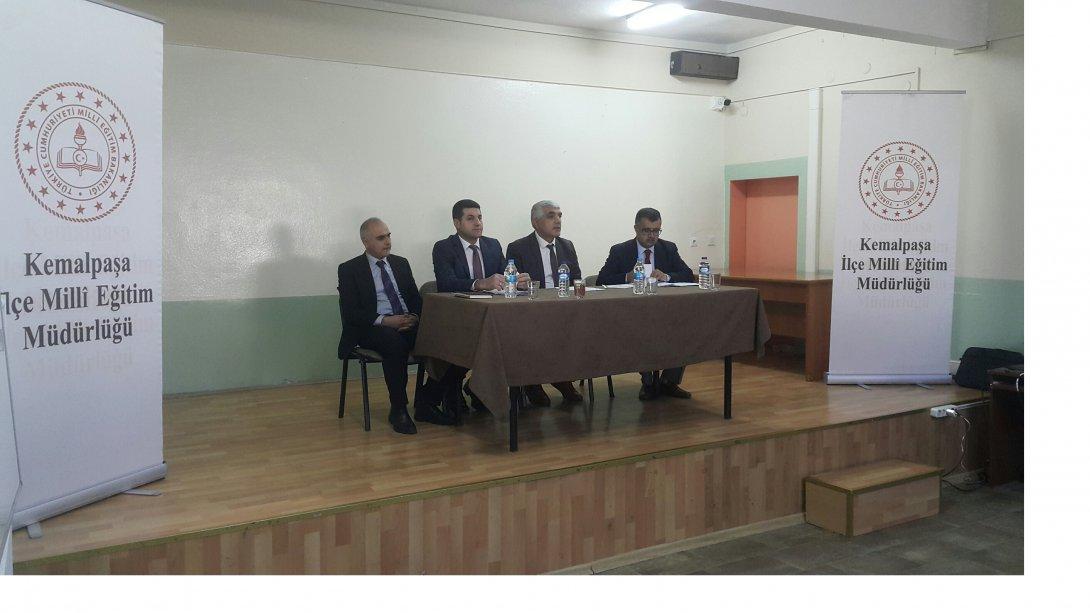 Kemalpaşa İlçe Milli Eğitim Müdürlüğü 2019-2020 Eğitim Öğretim Yılı 2. Dönem Toplantısı Yapıldı.