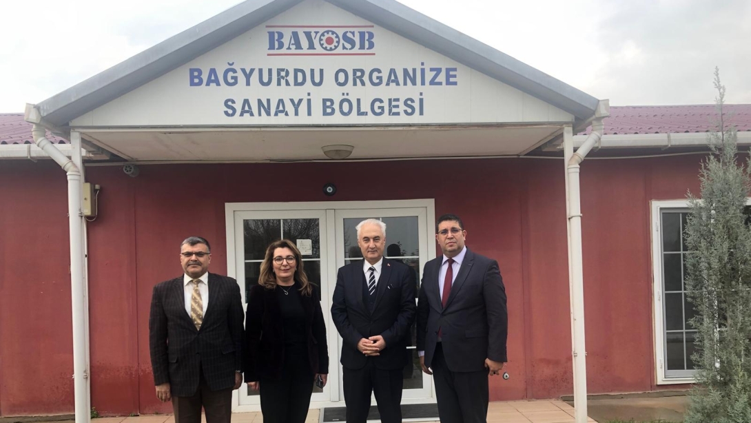 İlçe Milli Eğitim Müdürü Ogün DERSE Bağyurdu Organize Sanayi Bölgesi Müdürü Figen AKDEMİR'i Ziyaret Etti