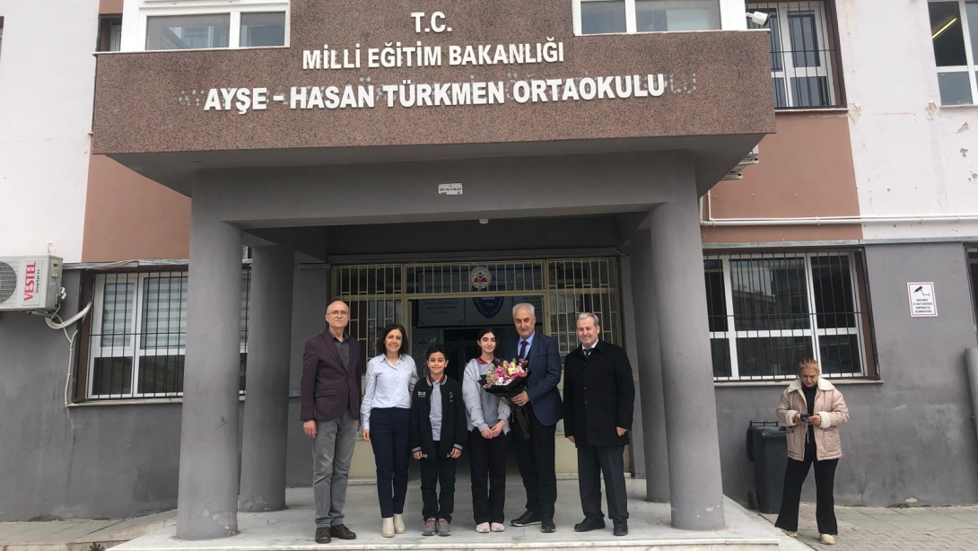 İlçe Milli Eğitim Müdürü Ogün DERSE, Ayşe-Hasan Türkmen Ortaokul'nu Ziyaret Etti